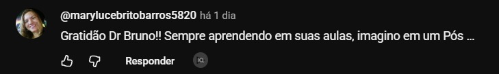 Comentários de alunos